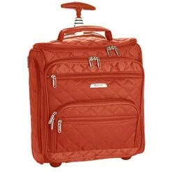 16.5" Underseat Women Luggage Carry On Suitcase - Small Rolling Tote Bag With Wheels (Orange) -LUGGAGE FACTORY Sales 51zRovKikoL b0b7f629 352a 479f 8702 4a01f3e9d707