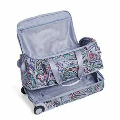 Vera Bradley Women's Duffle Luggage Vera Bradley Women S Lighten Up Foldable Duffel Rolling Suitcase Kona Paisley One Size, Kona Paisley, One Size US -LUGGAGE FACTORY Sales 51zoEY B1mL