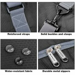 Wandf Foldable Travel Duffel Bag Luggage Sports Gym Water Resistant Nylon, Black 12 Wandf Foldable Travel Duffel Bag Luggage Sports Gym Water Resistant Nylon, Black -LUGGAGE FACTORY Sales 613rh3lnkEL