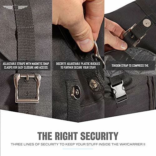 Point Coast 18x14x8 Personal Item Under Seat Travel Carry On Backpack Waycarrier II (black) 9 Point Coast 18x14x8 Personal Item Under Seat Travel Carry On Backpack Waycarrier II (black) - Image 7