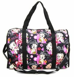 Betty Boop Large Duffel Bag, Durable Microfiber (black W/o Hook) -LUGGAGE FACTORY Sales 61MY5E21dgL
