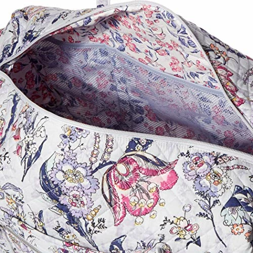 Vera Bradley Women's Cotton Large Travel Duffel Bag, Hummingbird Park, One Size 5 Vera Bradley Women's Cotton Large Travel Duffel Bag, Hummingbird Park, One Size - Image 3