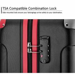 JOYWAY Luggage 3 Piece Set Suitcase Lightweight Hardshell TSA Lock Spinner (black) -LUGGAGE FACTORY Sales 61au7KVtWnS