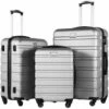 COOLIFE Luggage 3 Piece Set Suitcase Spinner Hardshell Lightweight TSA Lock (sliver3) 1 COOLIFE Luggage 3 Piece Set Suitcase Spinner Hardshell Lightweight TSA Lock (sliver3) -LUGGAGE FACTORY Sales 719UXbDMjwL