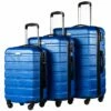COOLIFE Luggage 3 Piece Set Suitcase Spinner Hardshell Lightweight TSA Lock (Blue) -LUGGAGE FACTORY Sales 71ERPRYMRIL