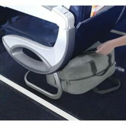 16" Foldable Duffle Bag 20L For Travel Gym Sports Packable Lightweight Luggage Duffel Water-resistant By WANDF (Light Grey 16", 16 Inches (20 Liter)) -LUGGAGE FACTORY Sales 71Sie9nWfxL