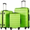 COOLIFE Luggage 3 Piece Set Suitcase Spinner Hardshell Lightweight TSA Lock (Apple Green2) -LUGGAGE FACTORY Sales 71z 2B7rKT3jL