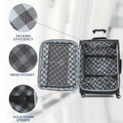 Travelpro Maxlite 5 Lightweight Checked Medium 25" Expandable Softside Luggage Black, 25-inch 12 Travelpro Maxlite 5 Lightweight Checked Medium 25" Expandable Softside Luggage Black, 25-inch -LUGGAGE FACTORY Sales 81CQZPieoxL
