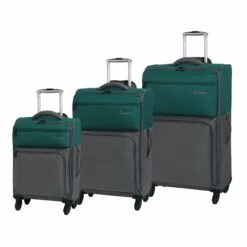 It Luggage Duotone 4 Wheel Lightweight Cabin Suitcase, 53 Cm, 34 L, Teal Green + Steel Grey 12 It Luggage Duotone 4 Wheel Lightweight Cabin Suitcase, 53 Cm, 34 L, Teal Green + Steel Grey -LUGGAGE FACTORY Sales 81EqpNp0kDL
