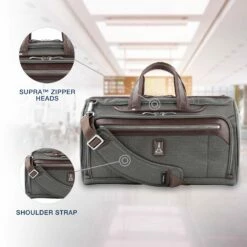 Travelpro Platinum Elite Regional UnderSeat Duffel Bag, Vintage Grey, Medium -LUGGAGE FACTORY Sales 81GvgmPMlVL