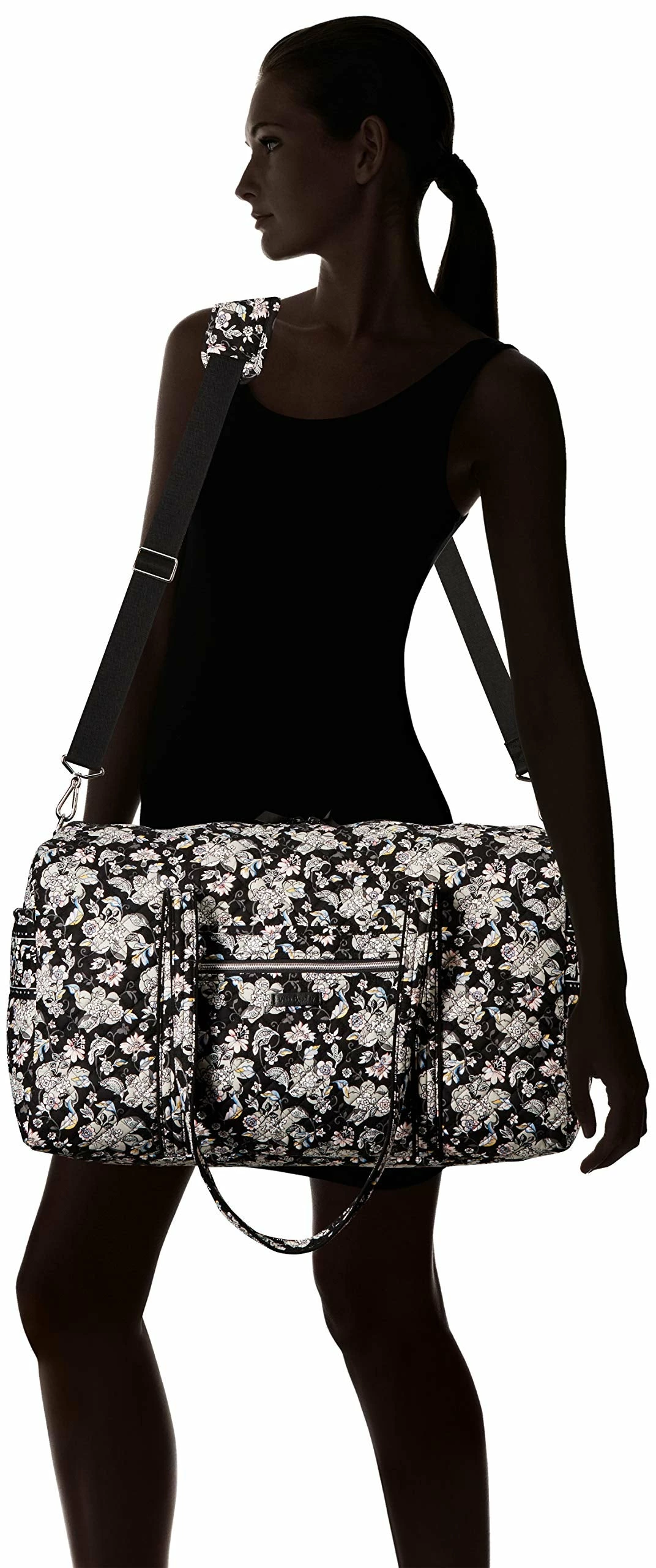 Vera Bradley Women's Signature Cotton Large Travel Duffel Travel Bag, Holland Garden, One Size 4 Vera Bradley Women's Signature Cotton Large Travel Duffel Travel Bag, Holland Garden, One Size - Image 2