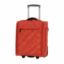 It Luggage Stitched Squares 8 Wheel Lightweight Expandable 5-Piece Set, Orange -LUGGAGE FACTORY Sales 81PiBAXoKCL