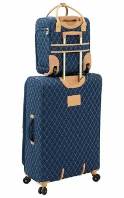 London Fog Queensbury 15" Verticle Under The Seat Bag, Navy -LUGGAGE FACTORY Sales 81Qswe6qCeL