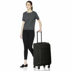 AmazonBasics Belltown Softside Rolling Spinner Suitcase Luggage - 25 Inch, Heather Black 13 AmazonBasics Belltown Softside Rolling Spinner Suitcase Luggage - 25 Inch, Heather Black -LUGGAGE FACTORY Sales 81WYs1Ee5oL