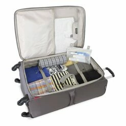 SWISSGEAR 7362 3-Piece Expandable Lightweight Rolling Spinner Luggage Set | Wheeled Travel Suitcases | 20-inch, 24-inch, 28-inch - Gray -LUGGAGE FACTORY Sales 81fgFZwJ80L