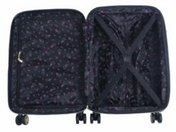 Betsey Johnson 26 Inch Checked Luggage Collection - Expandable Scratch Resistant (ABS + PC) Hardside Suitcase - Designer Lightweight Bag With 8-Rolling Spinner Wheels (Stripe Floral Hummingbird) -LUGGAGE FACTORY Sales 81hpu8lB1XL