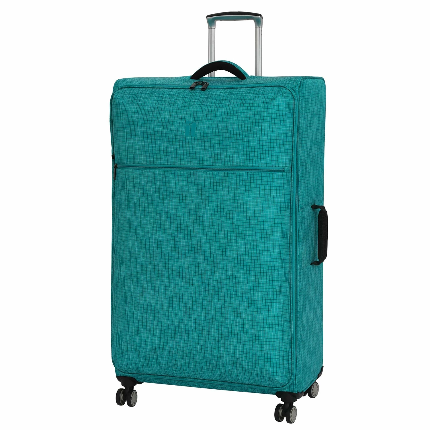 It Luggage 34.4" Stitched Squares Lightweight Case, Aqua Blue 3 It Luggage 34.4" Stitched Squares Lightweight Case, Aqua Blue