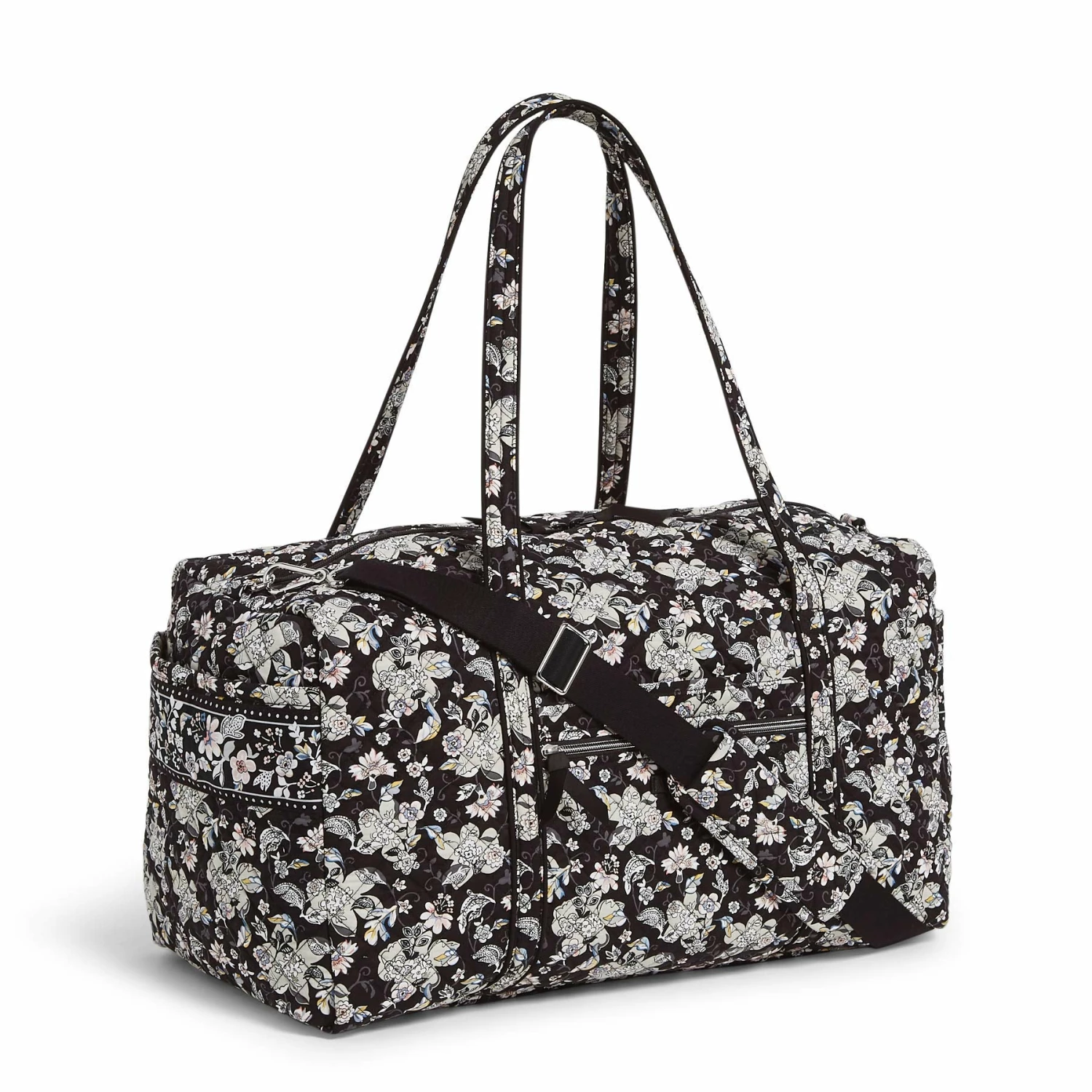Vera Bradley Women's Signature Cotton Large Travel Duffel Travel Bag, Holland Garden, One Size 5 Vera Bradley Women's Signature Cotton Large Travel Duffel Travel Bag, Holland Garden, One Size - Image 3