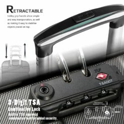 COOLIFE Luggage 3 Piece Set Suitcase Spinner Hardshell Lightweight TSA Lock (sliver3) -LUGGAGE FACTORY Sales 81wIhtjFwhL 79ced7fe e3cd 496c 8886 5307c8e95e6e