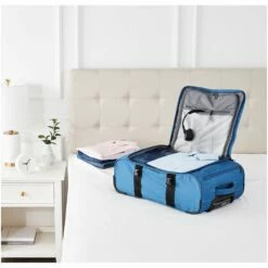 AmazonBasics Francis Wheeled Duffel, Blue -LUGGAGE FACTORY Sales 81yWKphVQYL