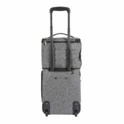 Travelers Club Luggage 17" Top Expandable Underseater W/Side USB Port Connector, Dark Gray Suitcase, Carry -LUGGAGE FACTORY Sales 91KJu S dCL