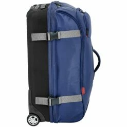 AmazonBasics Rolling Travel Duffel Bag Luggage With Wheels, Medium, Blue -LUGGAGE FACTORY Sales 91M6O0mkioL