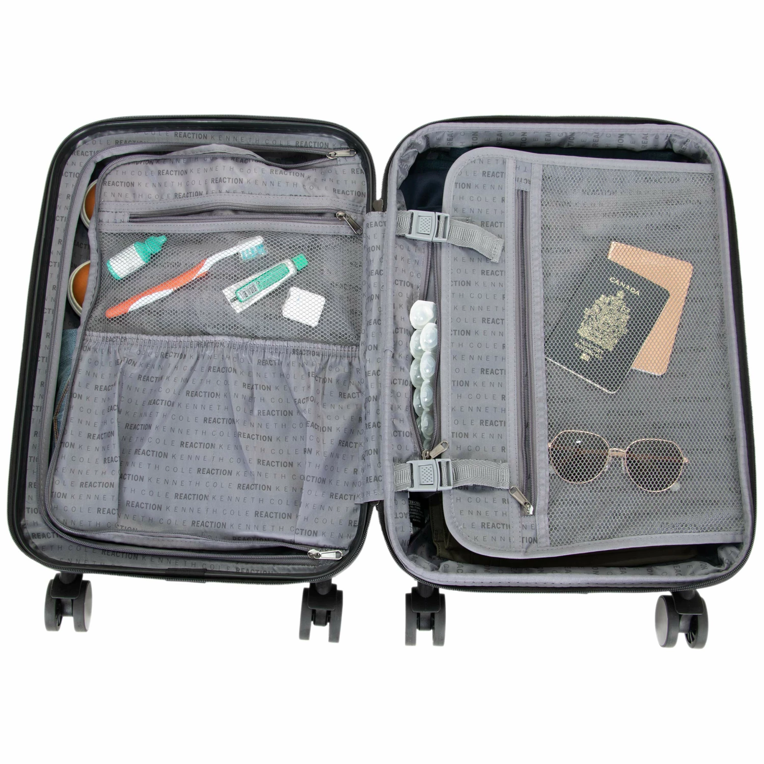 Kenneth Cole Reaction Renegade 3-Piece Lightweight Hardside Expandable 8-Wheel Spinner Travel Luggage Set: 20" Carry-on, 24", 28" Suitcases, Navy 8 Kenneth Cole Reaction Renegade 3-Piece Lightweight Hardside Expandable 8-Wheel Spinner Travel Luggage Set: 20" Carry-on, 24", 28" Suitcases, Navy - Image 6