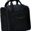 AmazonBasics Underseat Carry-On Rolling Travel Luggage Bag - Black Quilted -LUGGAGE FACTORY Sales 91z7Qa 2BOm8L