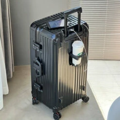 Large Capacity Cup Holder Suitcase Men Carry On Luggage Women Travel -LUGGAGE FACTORY Sales Large Capacity Cup Holder Suitcase Men Carry On Luggage Women Travel Trolley Case 26 Inch Cabin.jpg 640x640 6e059b9c 1781 4223 aa6b 0838c6227912